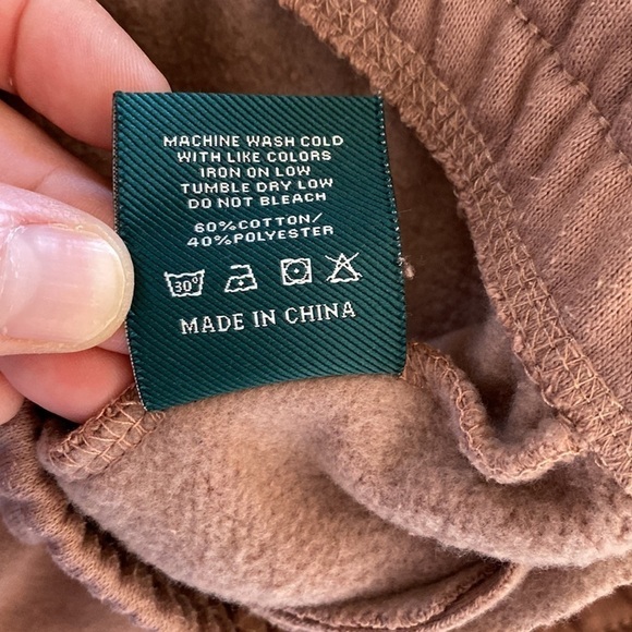 Maison Article fleece jogger sweat pants women’s large mauve blush shoe palace - Picture 7 of 7